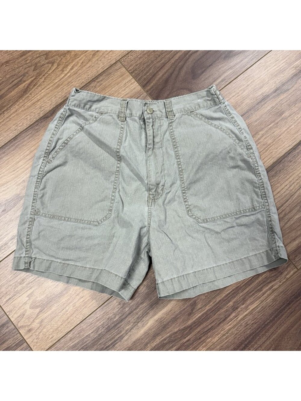 Vintage 90s Pacific Beach Shorts Mens Small Khaki Greige California Casual Skate